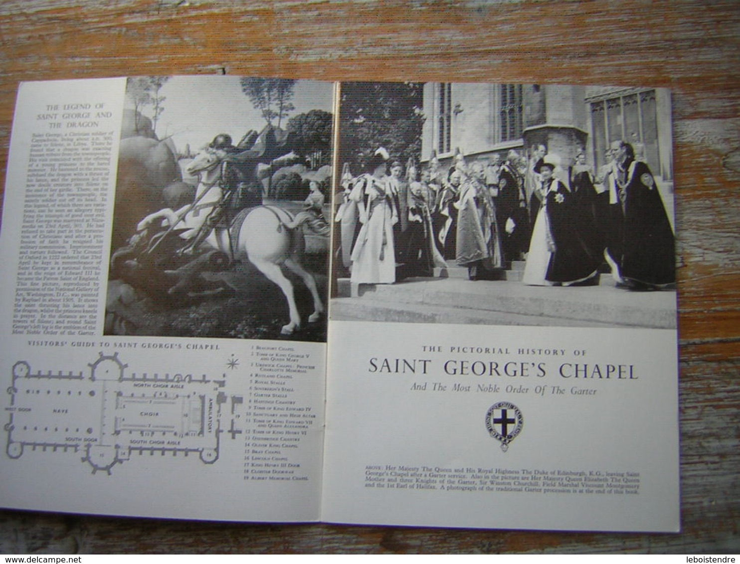 EN ANGLAIS ST . GEORGES CHAPEL  WINDSOR And The History Of The Most Noble Order Of The Garter  BY SIR GEORGE BELLEW - Cultural