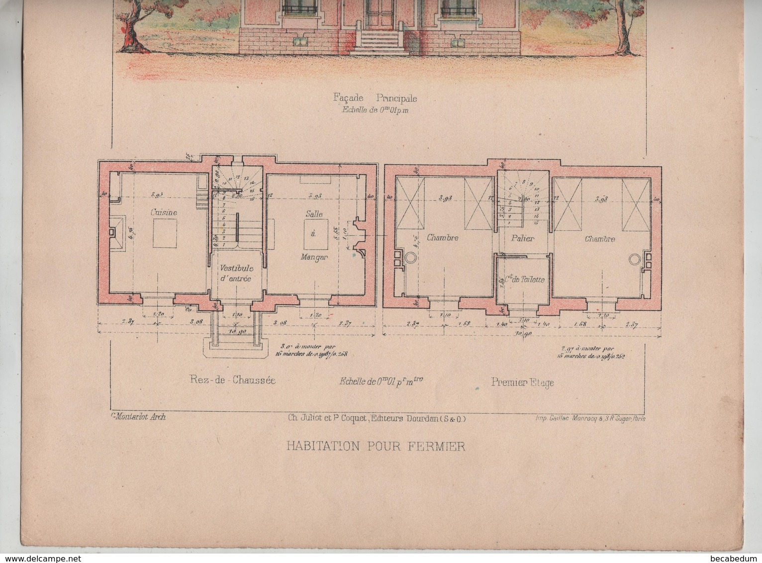 Habitations Economiques Habitation Pour Fermier Montarlot Architecte - Architecture