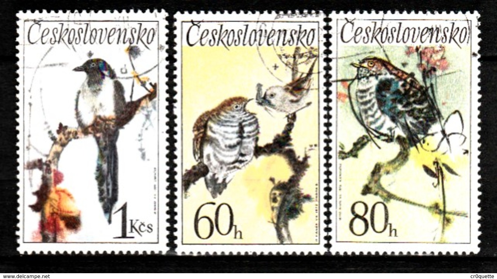 TCHECOSLOVAQUIE / LOT DE 3 TIMBRES OISEAUX - Collections, Lots & Series