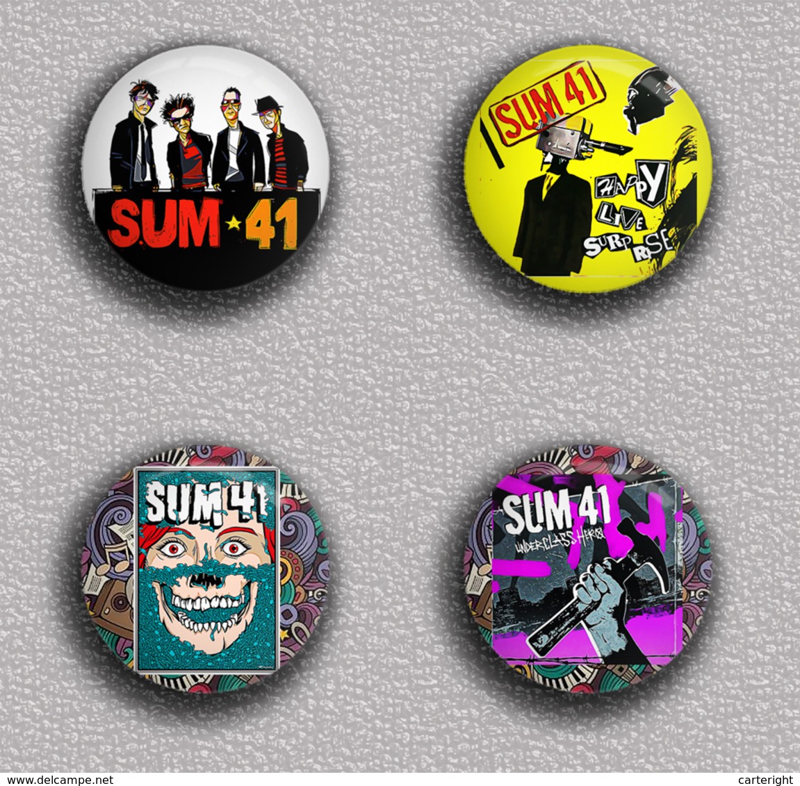 35 X Rock Sum 41 Music Fan ART BADGE BUTTON PIN SET (1inch/25mm Diameter) - Music