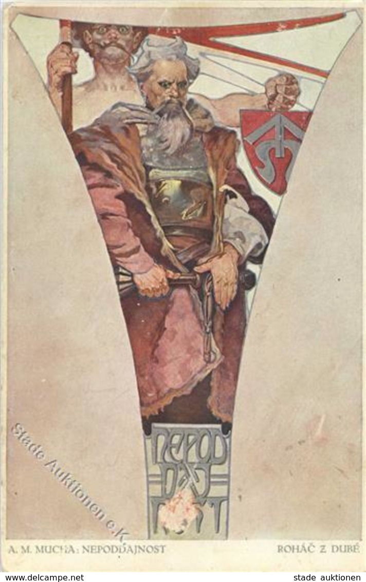 Mucha, A. Nepoddajnost Künstlerkarte 1912 I-II - Non Classés