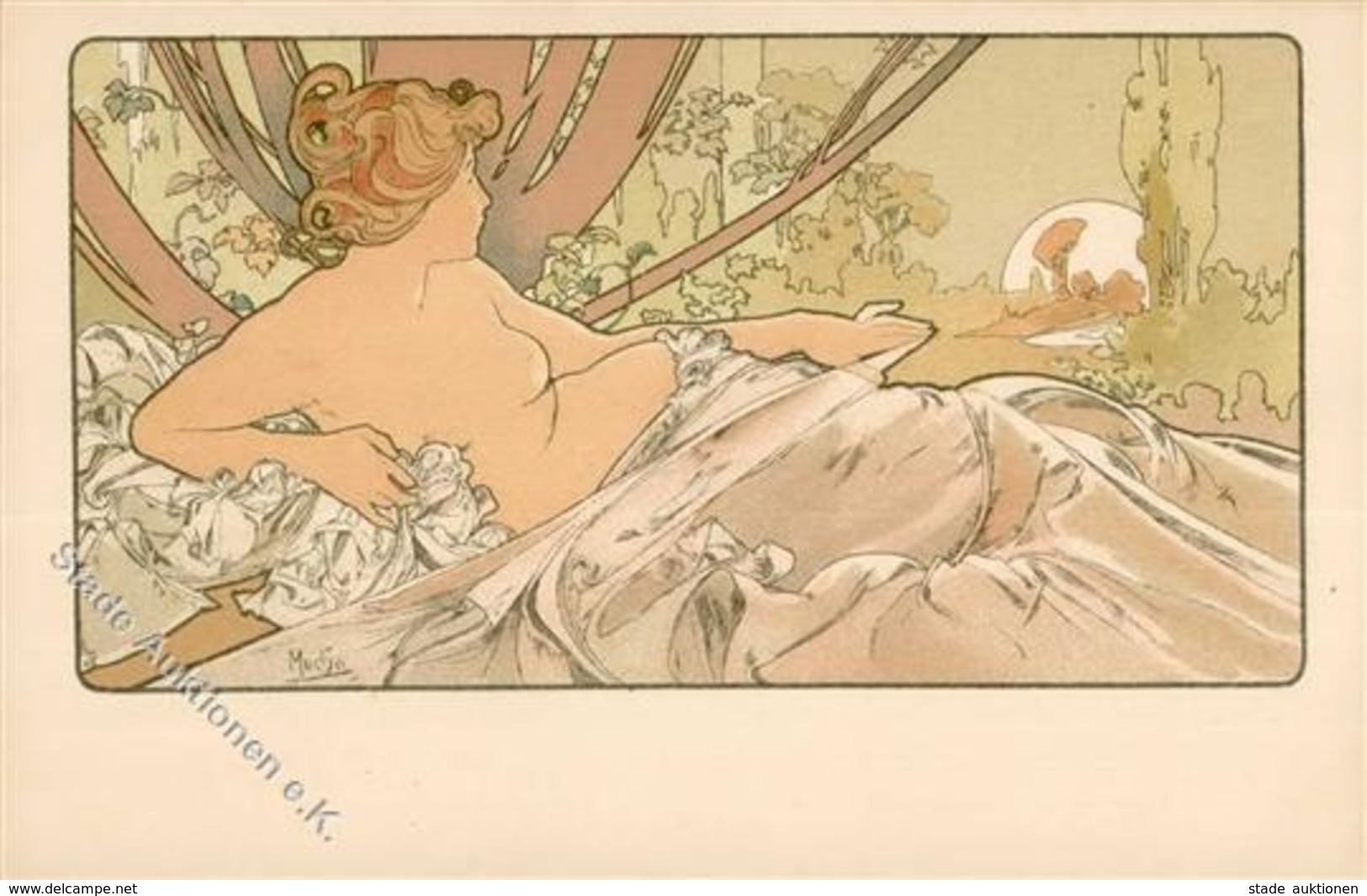 Mucha, Alfons Aurore Künstler-Karte I- - Non Classificati