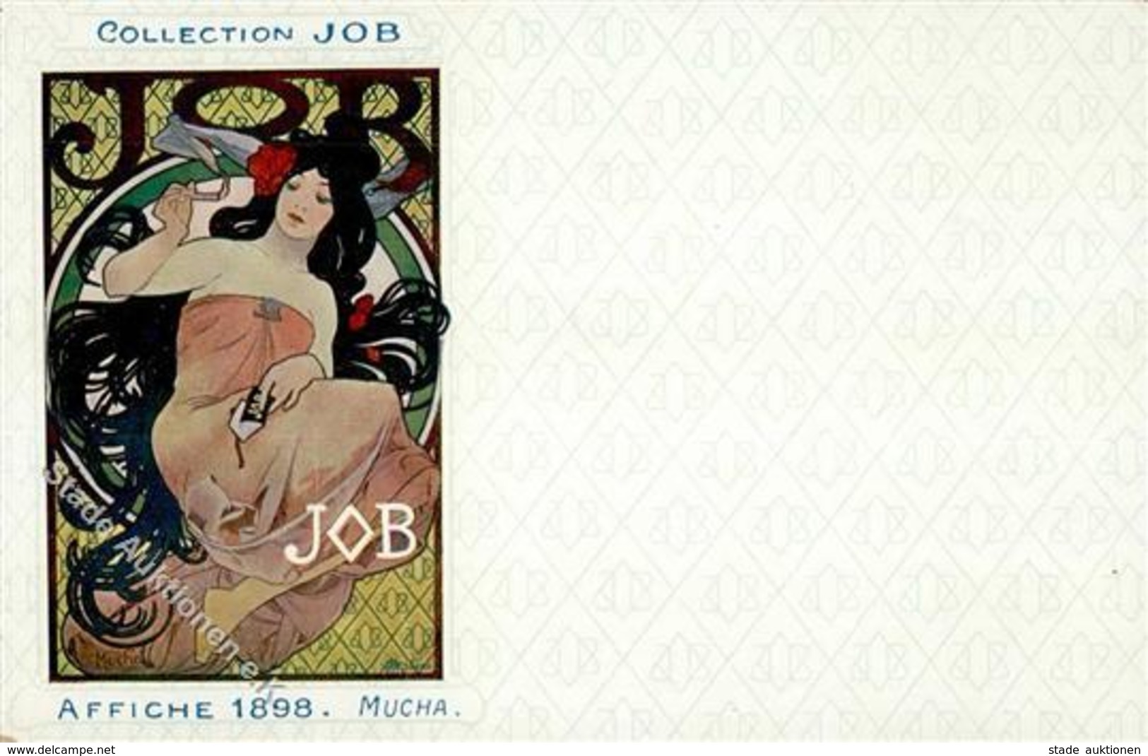 Mucha, Alfons Collection JOB Affiche 1898 Künstler-Karte I-II (Ecke Abgestoßen) - Ohne Zuordnung