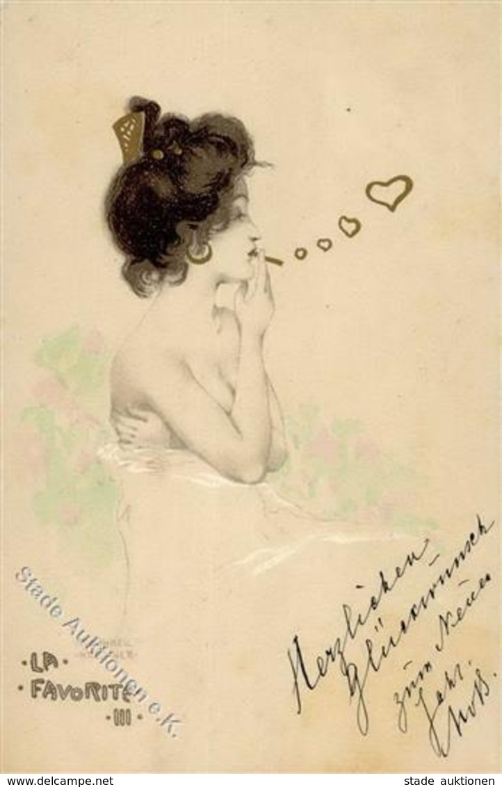 Kirchner, Raphael La Favorite III Künstler-Karte 1903 I-II - Kirchner, Raphael