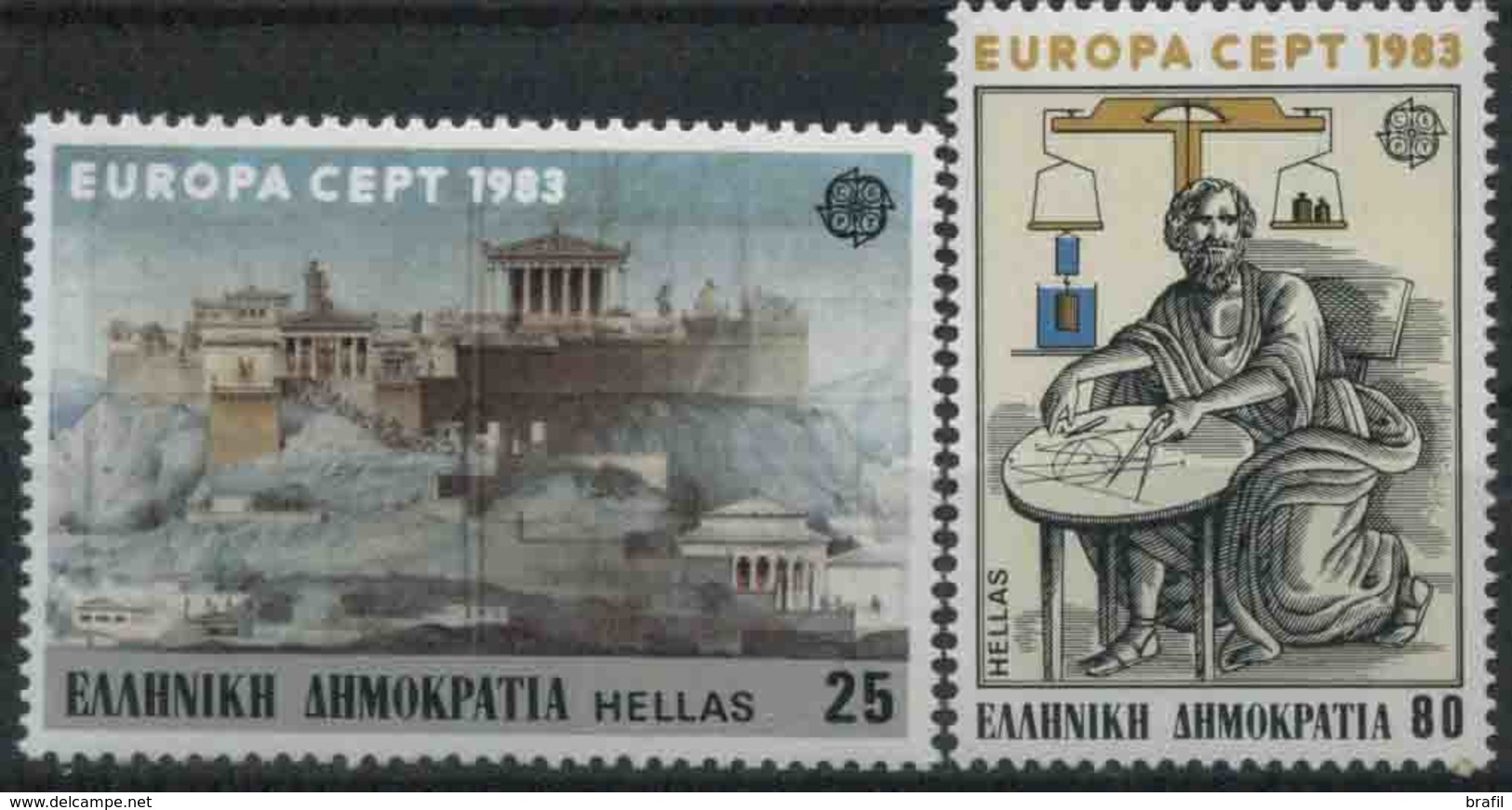 1983 Europa C.E.P.T., Grecia, Serie Completa Nuova (**) - 1983