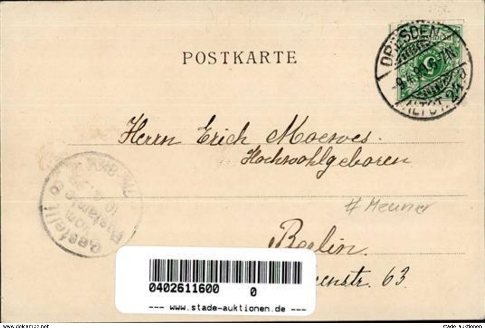 Meunier Iris Message Künstlerkarte 1899 I-II - Unclassified