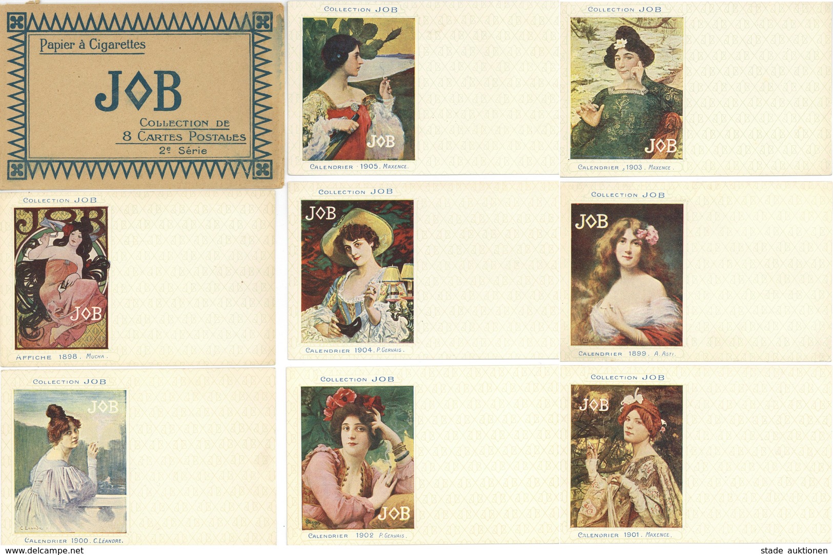 Collection JOB 8'er Serie Mit Original Umschlag Künstler-Karten I-II - Unclassified