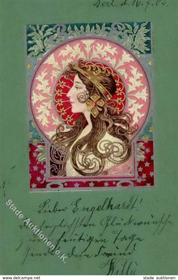 Jugendstil - FRAUEN Prägedruck I Art Nouveau - Ohne Zuordnung