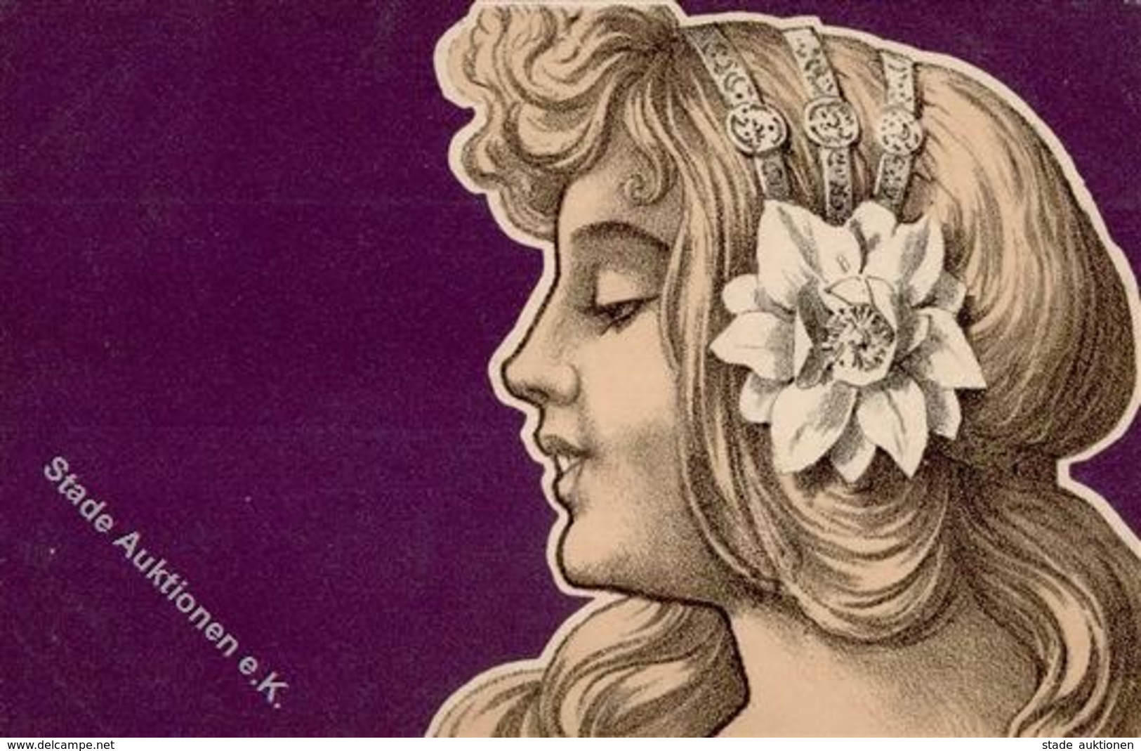 Jugendstil Frau  Künstlerkarte 1905 I-II Art Nouveau - Ohne Zuordnung