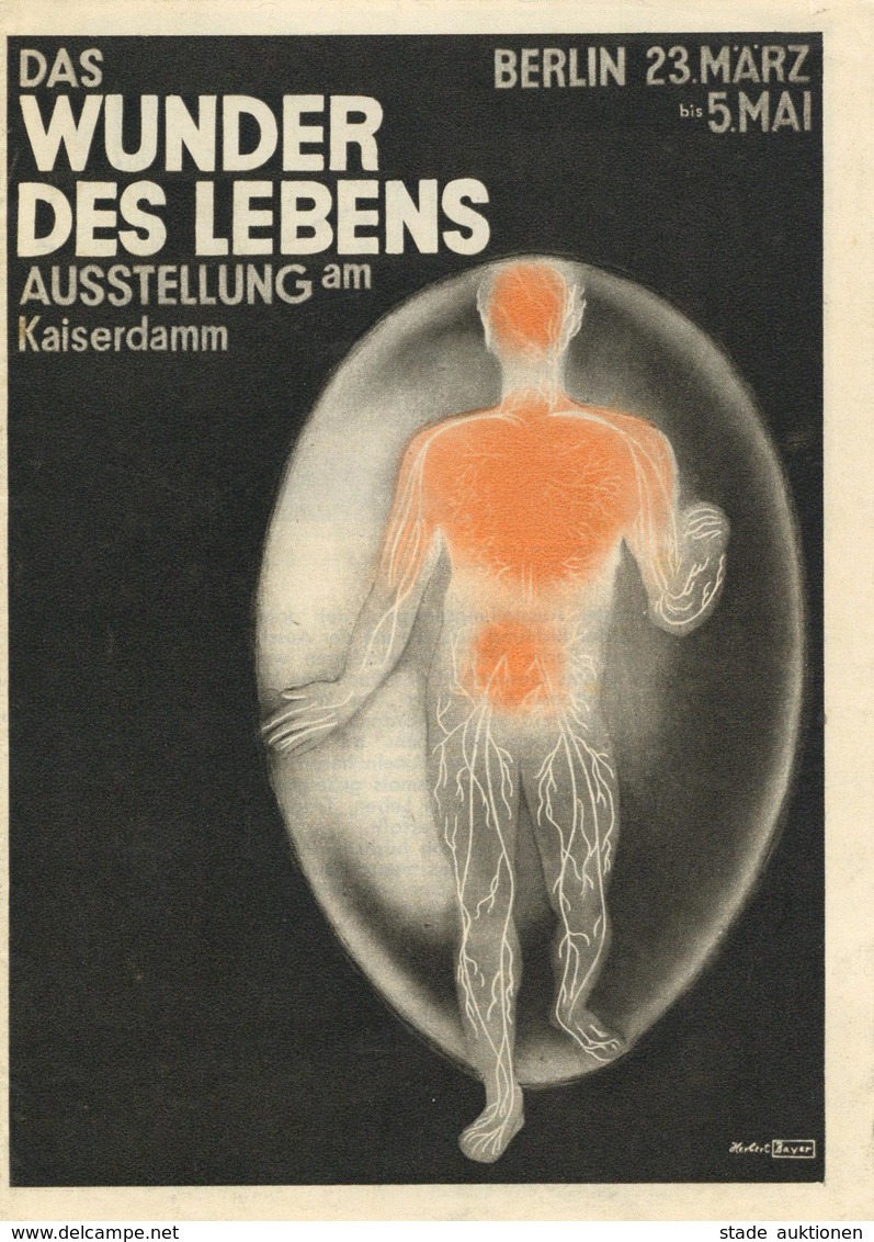 Bayer, Herbert Bauhaus Lehrer U. Maler Ausstellungs Faltprospekt Das Wundser Des Lebens I-II R! - Unclassified