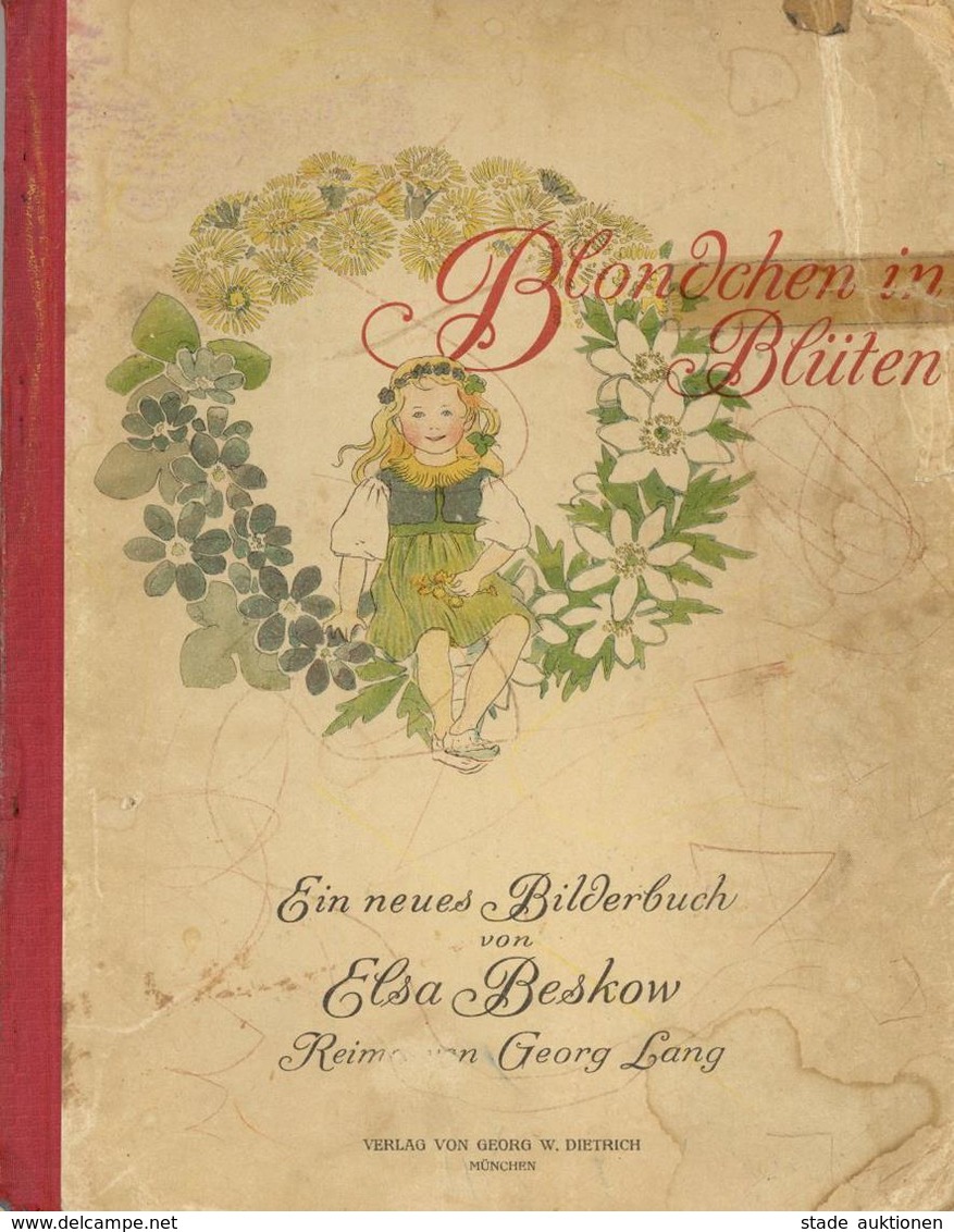 Beskow, Elsa Buch Blondchen In Blüten Ohne Jahrg. Verlag Georg W. Dietrich II (beschädigt) - Unclassified