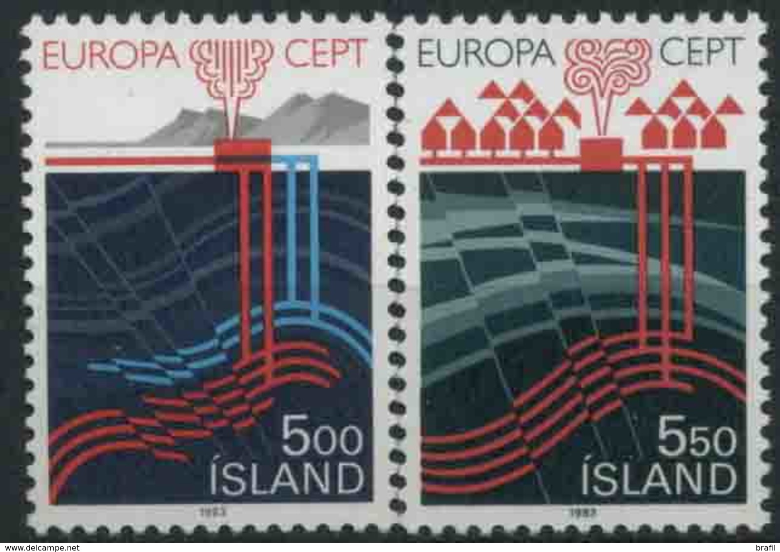 1983 Europa C.E.P.T., Islanda, Serie Completa Nuova (**) - 1983