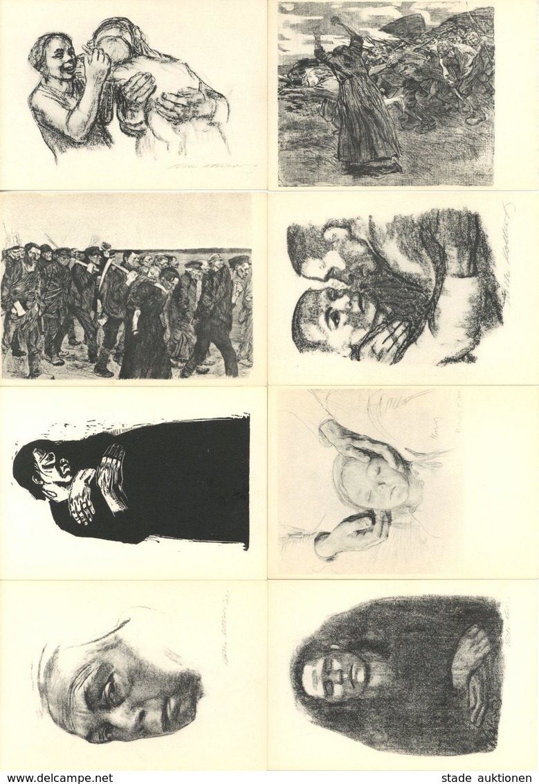 Kollwitz, Käthe 9'er Serie Künstler-Karten In Orig. Umschlag I-II - Non Classés