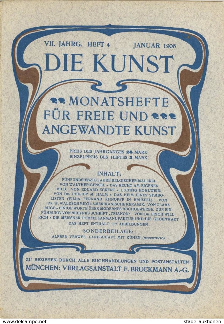 Kunst Heft Die Kunst Monatshefte Für Freie Und Angewandte Kunst  VII. Jahrg. Heft 4 1906 Sehr Viele Abbildungen II - Ohne Zuordnung