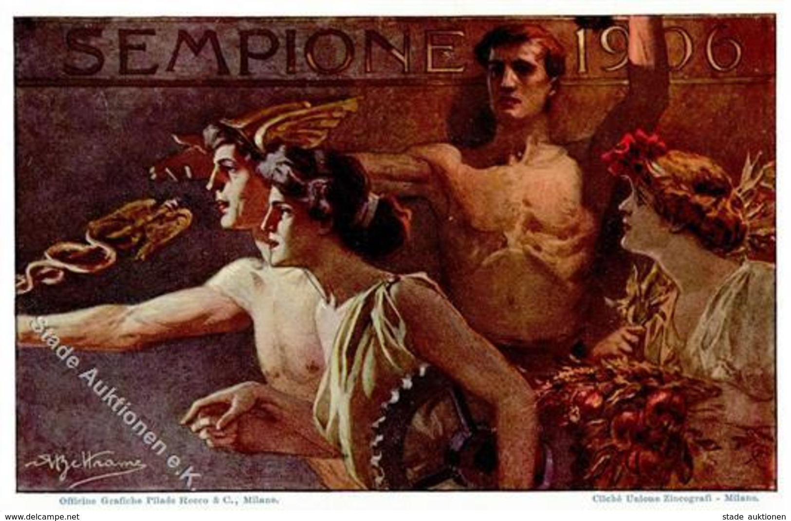 Künstler Beltrame, A. Sempione  Künstlerkarte 1906 I- - Ohne Zuordnung