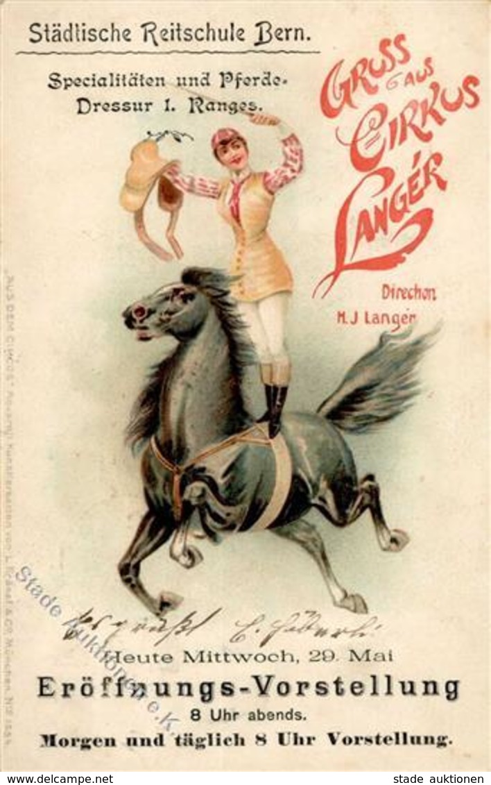 Schlemo, E. Zirkus Langer Künstlerkarte 1901 I-II - Ohne Zuordnung