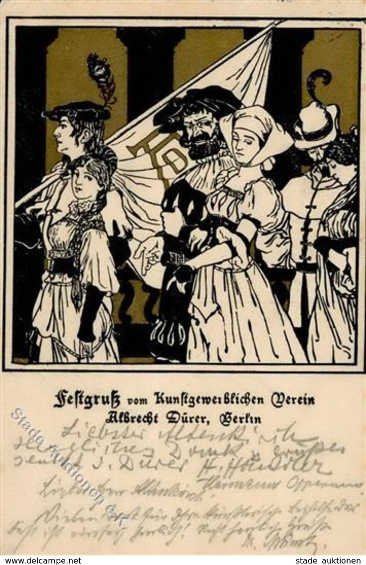 Dürer, A. Kunstgewerbe Verein Künstlerkarte 1914 I-II - Unclassified