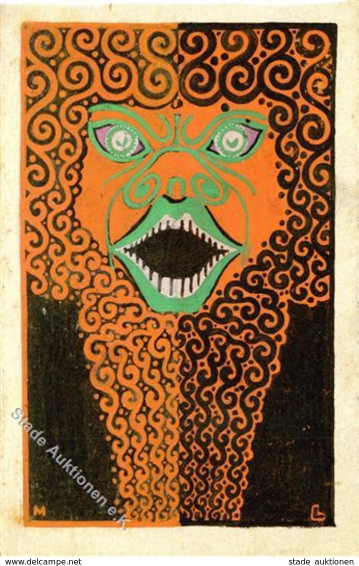 Handgemalt Teufel Sign. Luther, Martin Künstler-Karte 1910 I-II Peint à La Main - Sonstige & Ohne Zuordnung