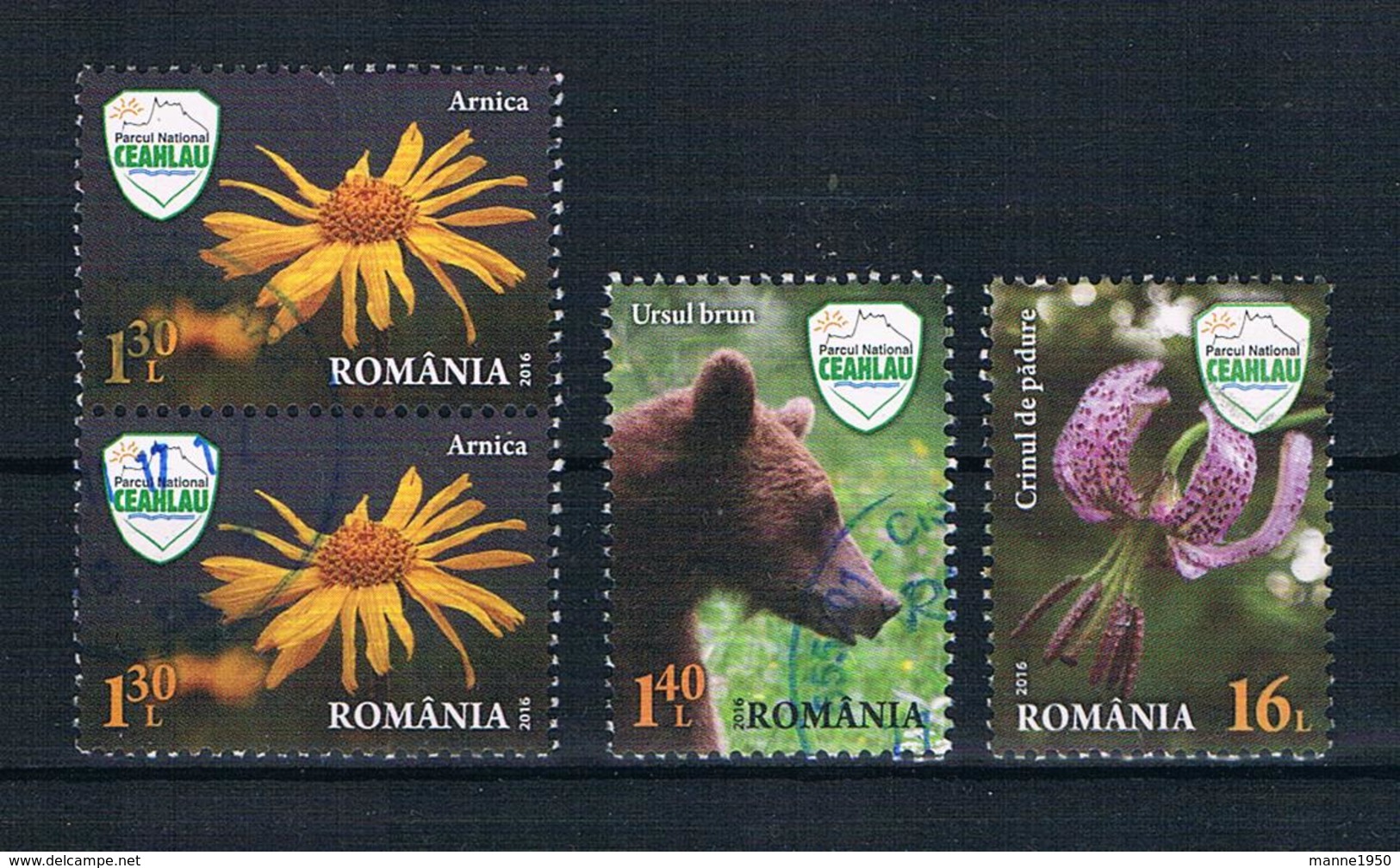 Rumänien 2016 3 Werte Gestempelt - Used Stamps