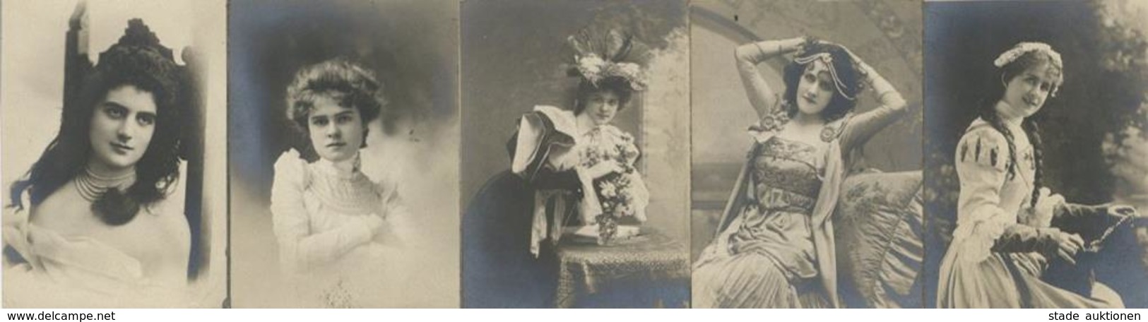 Frauen Lot Mit 5 Mini Foto-Karten 7 X 5 Cm I-II Femmes - Autres & Non Classés