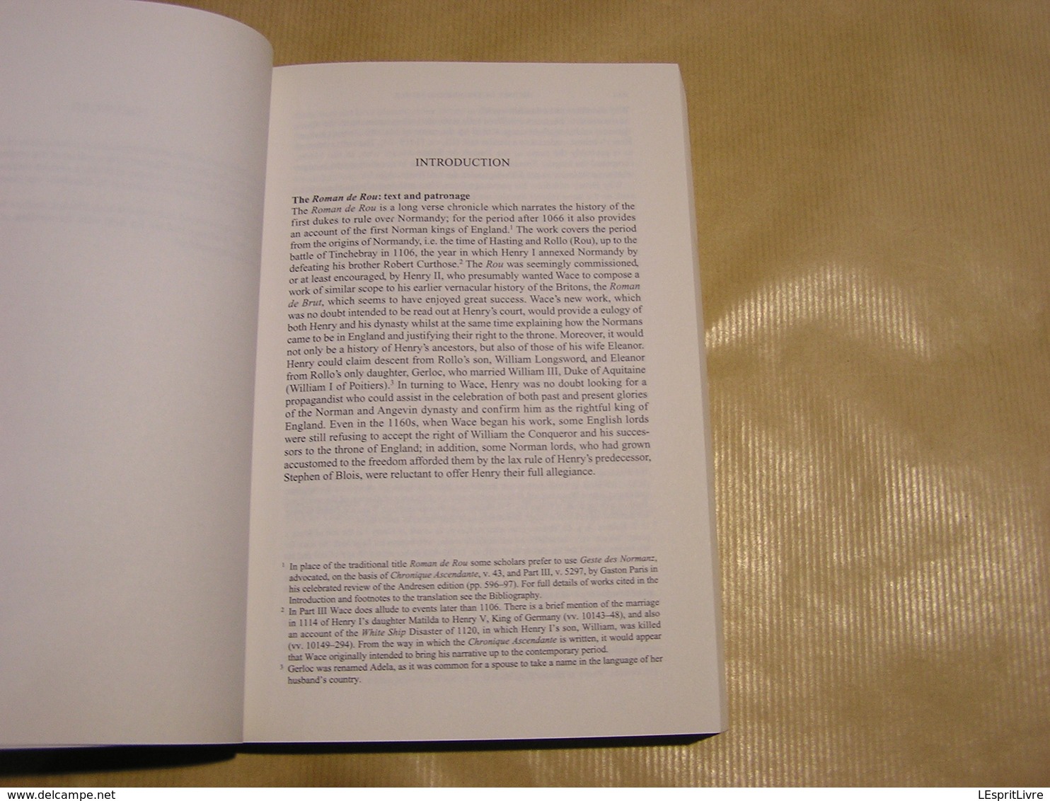 THE HISTORY OF THE NORMAN PEOPLE Wace's Roman De Rou Burgess Histoire Story Normands Battle Of Tinchebray Normandie - Europe