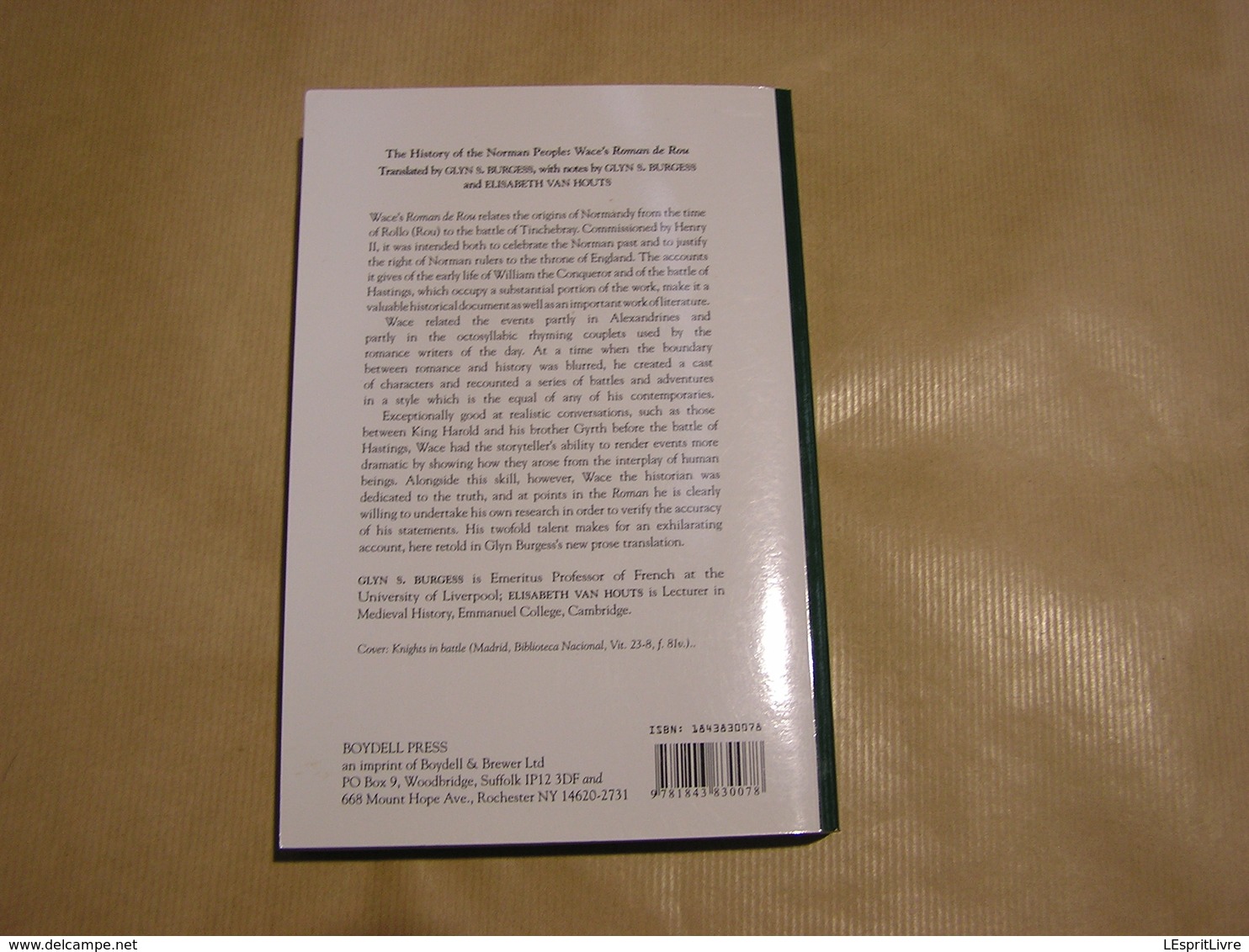 THE HISTORY OF THE NORMAN PEOPLE Wace's Roman de Rou Burgess Histoire Story Normands Battle of Tinchebray Normandie