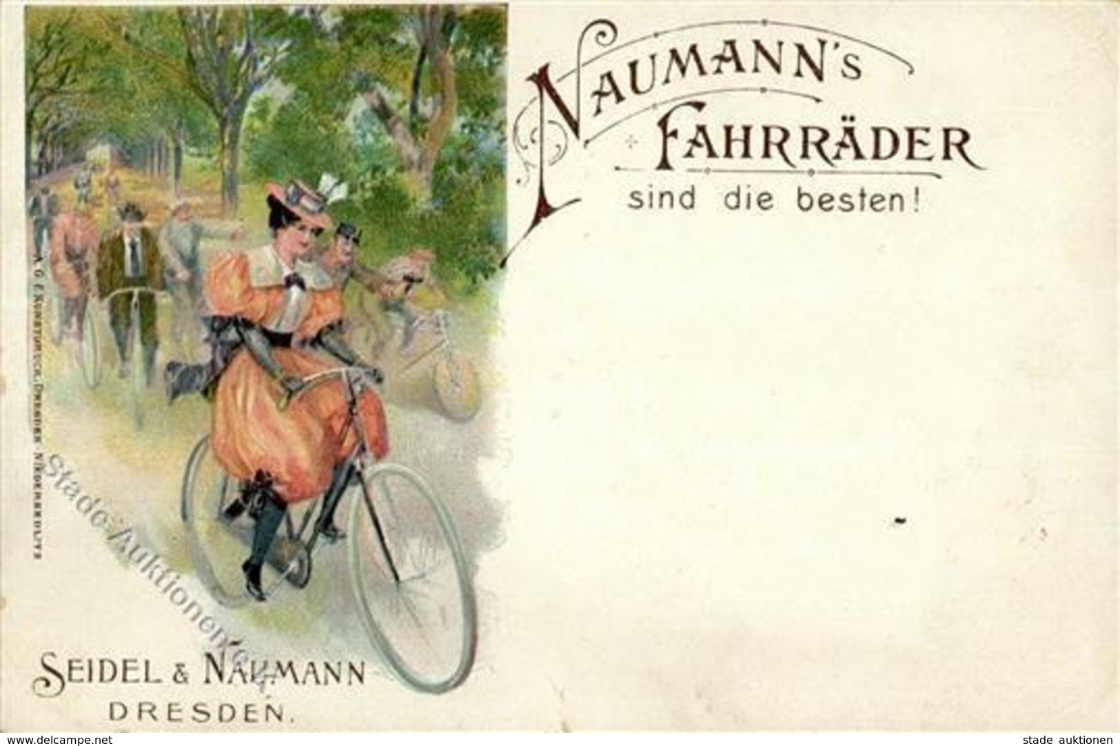 DRESDEN - NAUMANNS FAHRRÄDER I-II - Advertising