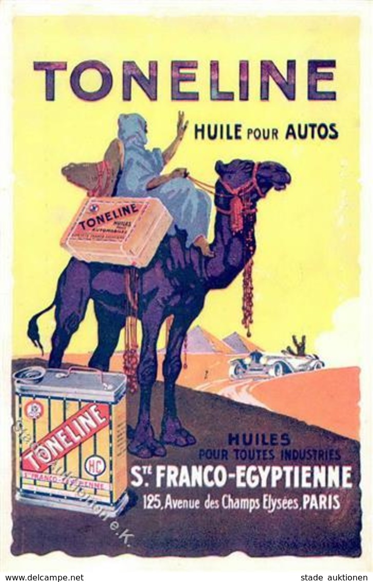 Werbung Auto Toneline Huile Pour Autos Werbe AK I-II Publicite - Advertising