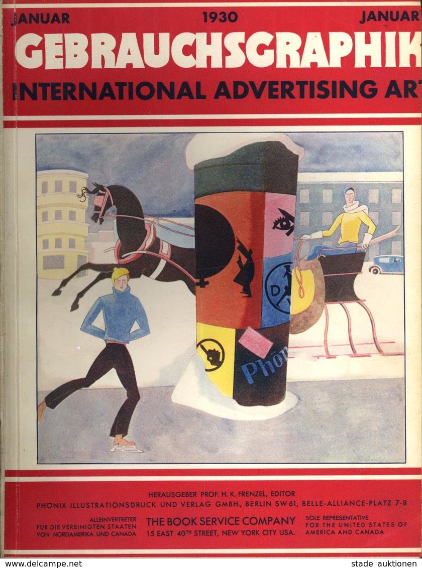 Werbung Buch Gebrauchsgraphik International Advertising Art 1930 6 Ausgaben Gebunden Sehr Viele Abbildungen II Publicite - Advertising