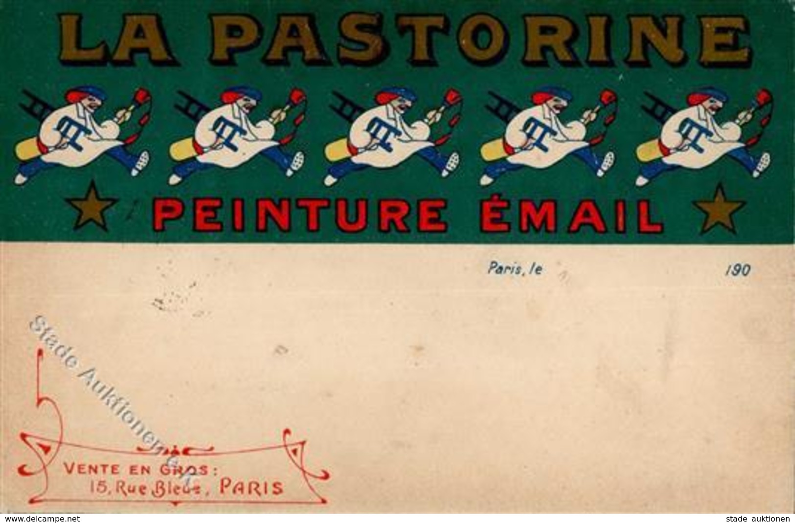 Werbung La Pastorine Peinture Email 1907 I-II Publicite - Publicidad