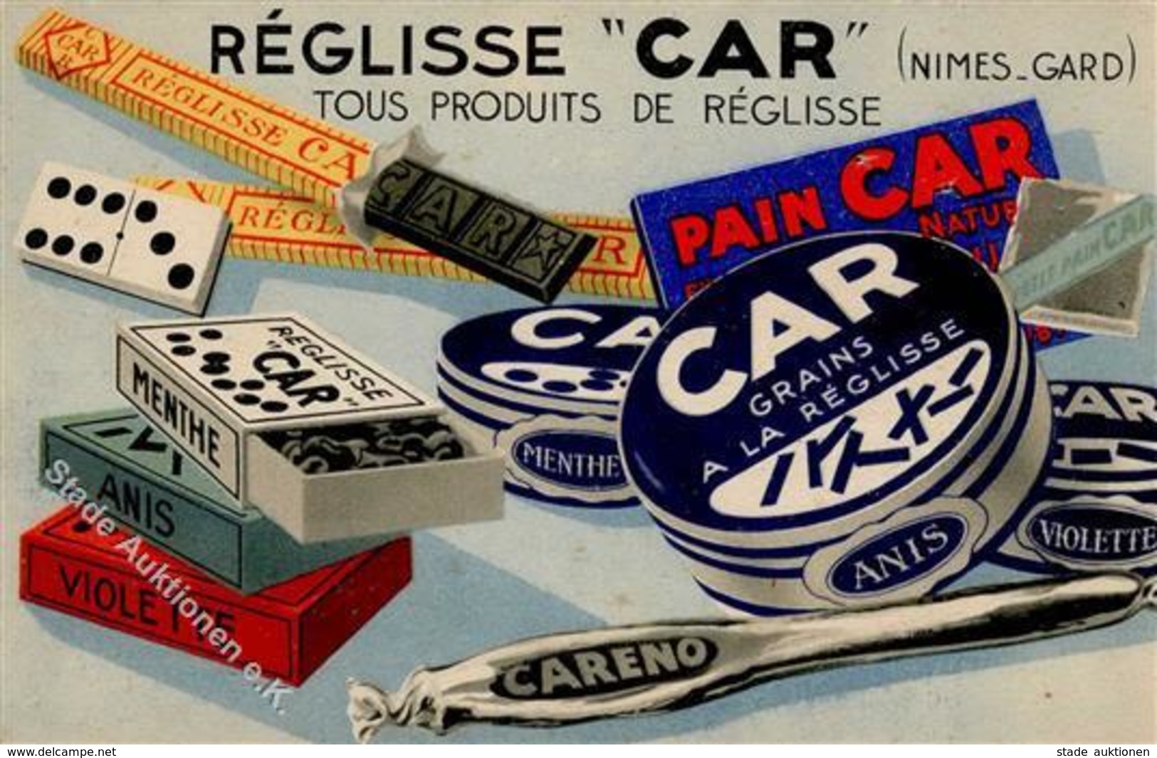 Werbung Reglisse CAR  I-II Publicite - Advertising