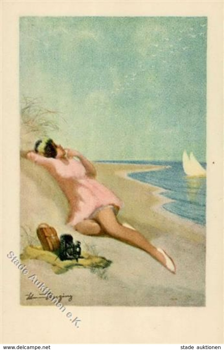 ZEISS IKON KAMERAS - Sign. Künstlerkarte 1925 I - Advertising