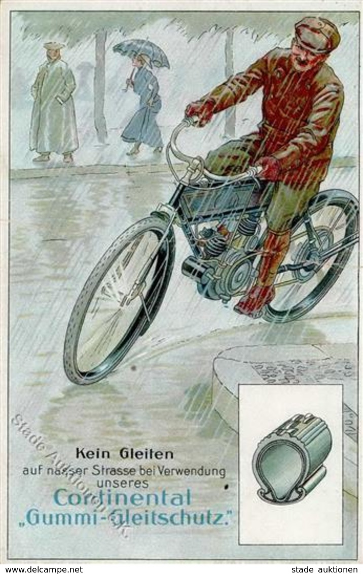 Continental Motorrad Gummi Gleitschutz Werbe AK II- (Bug) - Advertising