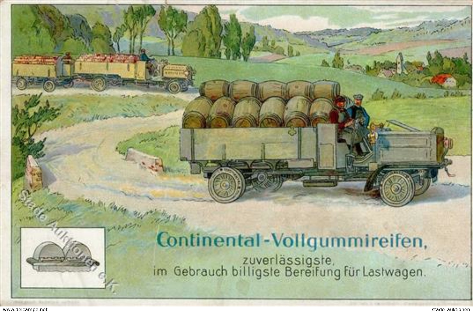 Continental Vollgummireifen LKW II (Stauchung) - Werbepostkarten