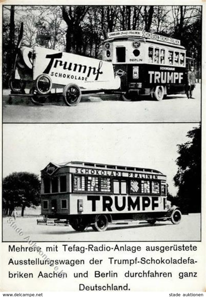 Schokolade Trumpf Werbebus I-II (Marke Entfernt) - Advertising