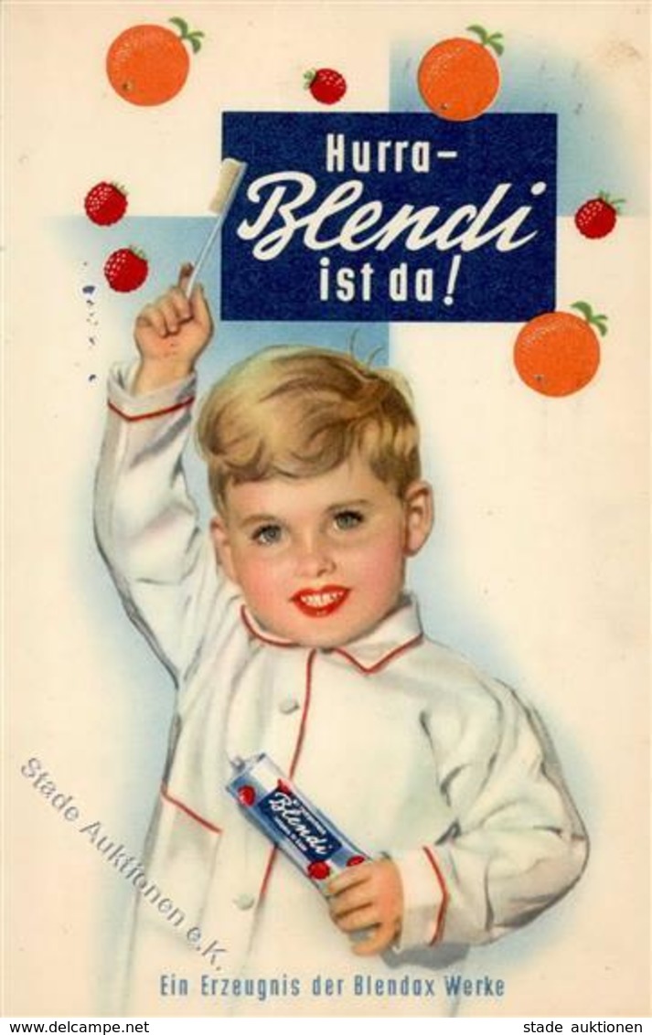 Werbung Kosmetik Blendi Zahnpasta I-II Publicite - Werbepostkarten