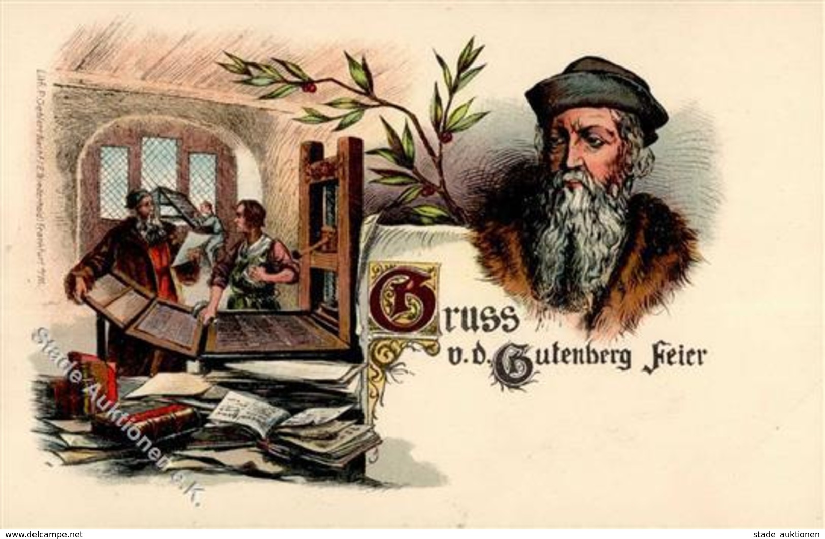 Gutenberg Mainz (6500) 500 Jahr-Feier I-II - Other & Unclassified