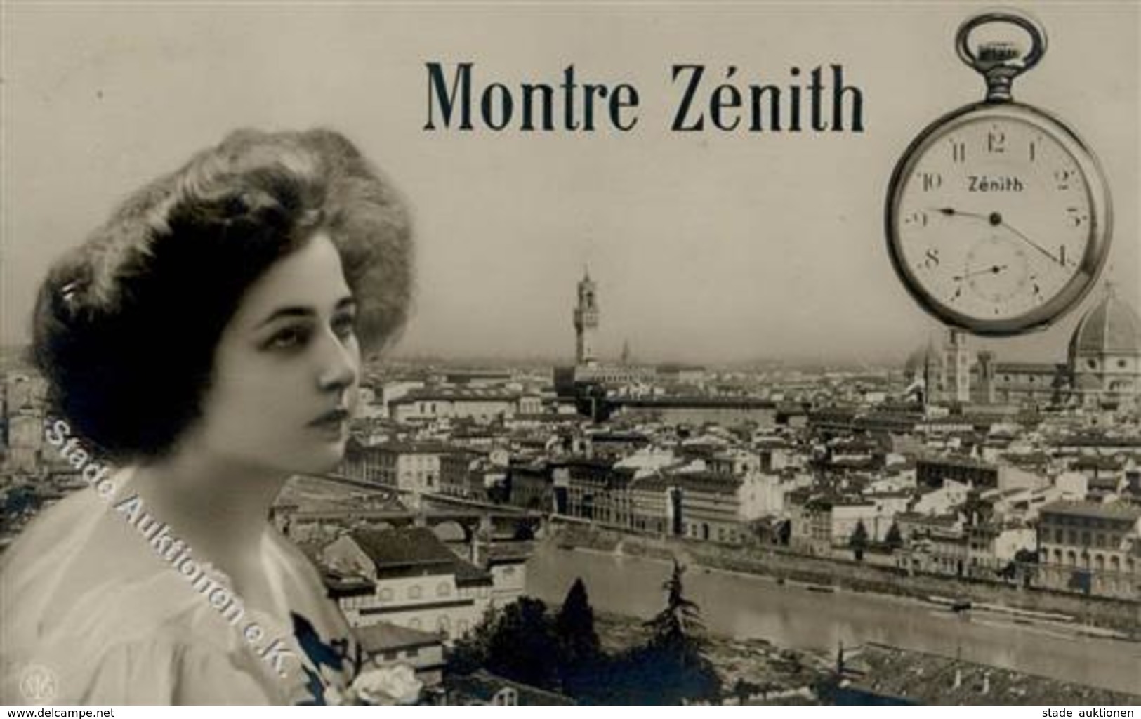 Uhr Montre Zenith Fotomontage AK 1910 I-II Photo Montage - Autres & Non Classés