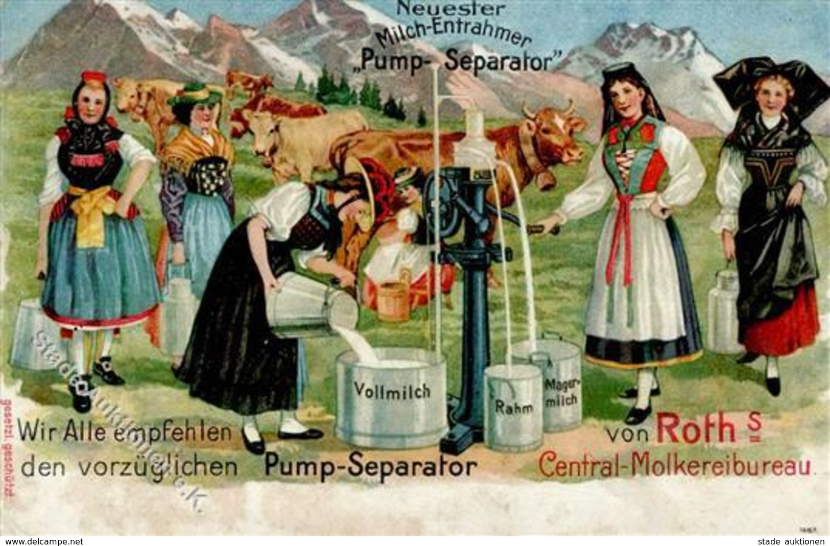 Landwirtschaft Maschine Pump Separator Von Roth's Central Molkerei Bureau I-II Paysans - Ausstellungen