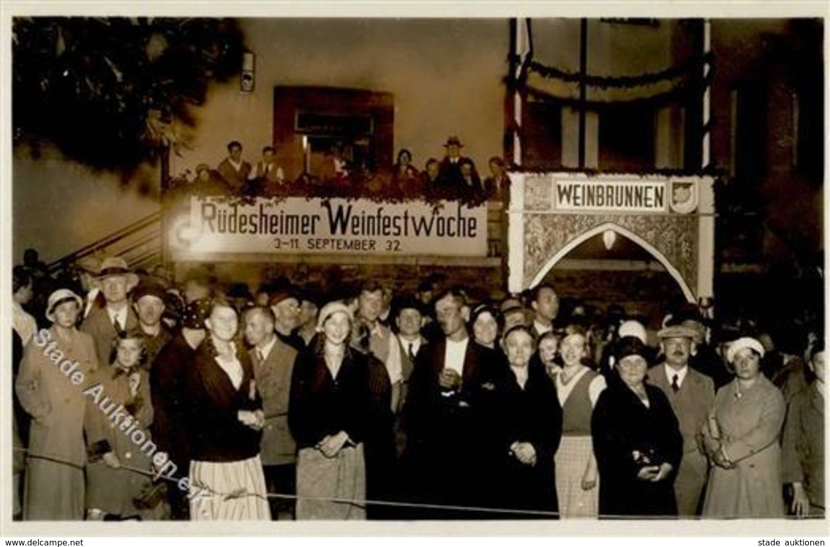 WEIN - RÜDESHEIM WEINFESTWOCHE 1932 - Weinbrunnen I - Exhibitions