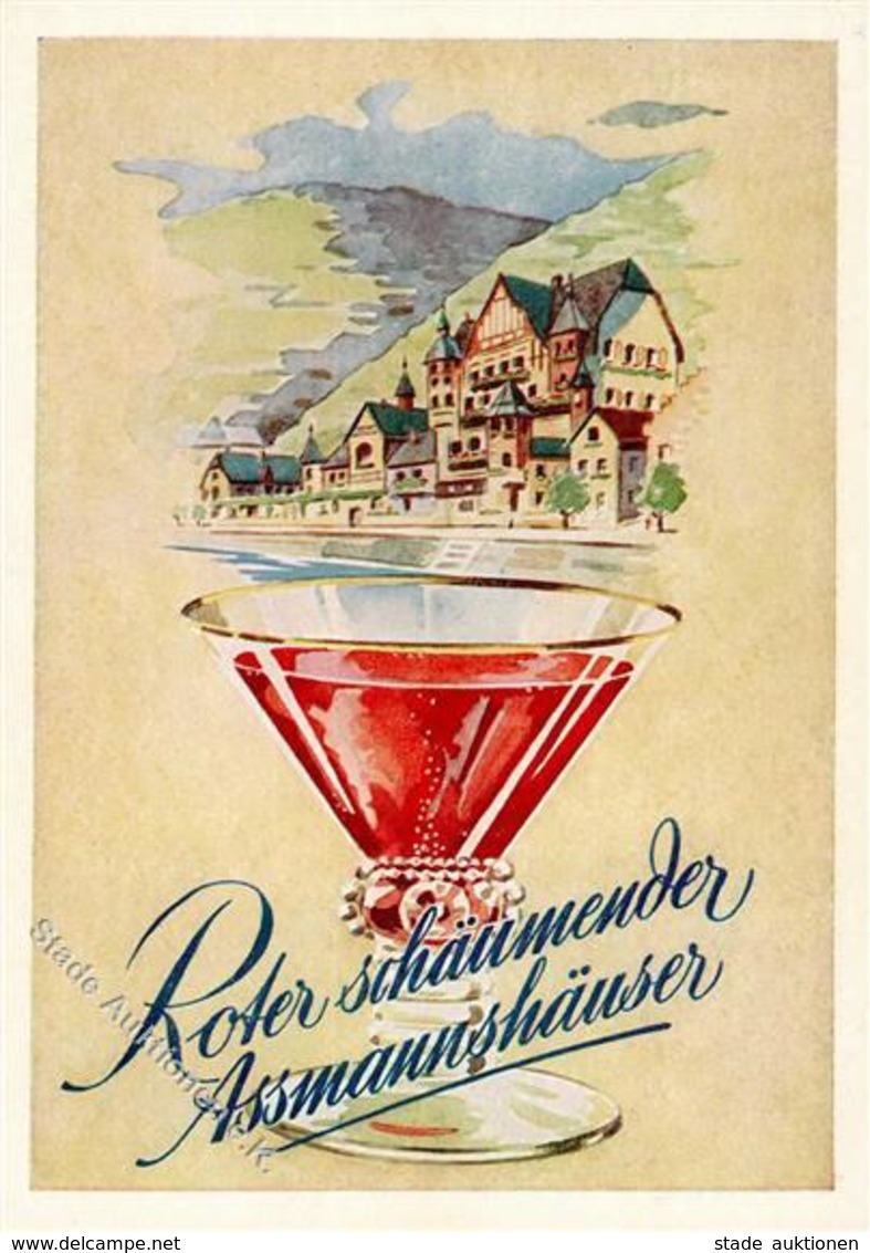 Wein Assmannshausen (6220) Roter Schäumender Assmannshäuser Weingut Krone I-II Vigne - Expositions