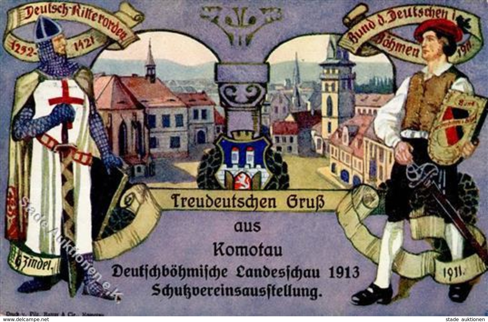 Ausstellung Chomutov  Tschechien Deutsch Böhmische Landesschau 1913 I-II Expo - Exhibitions