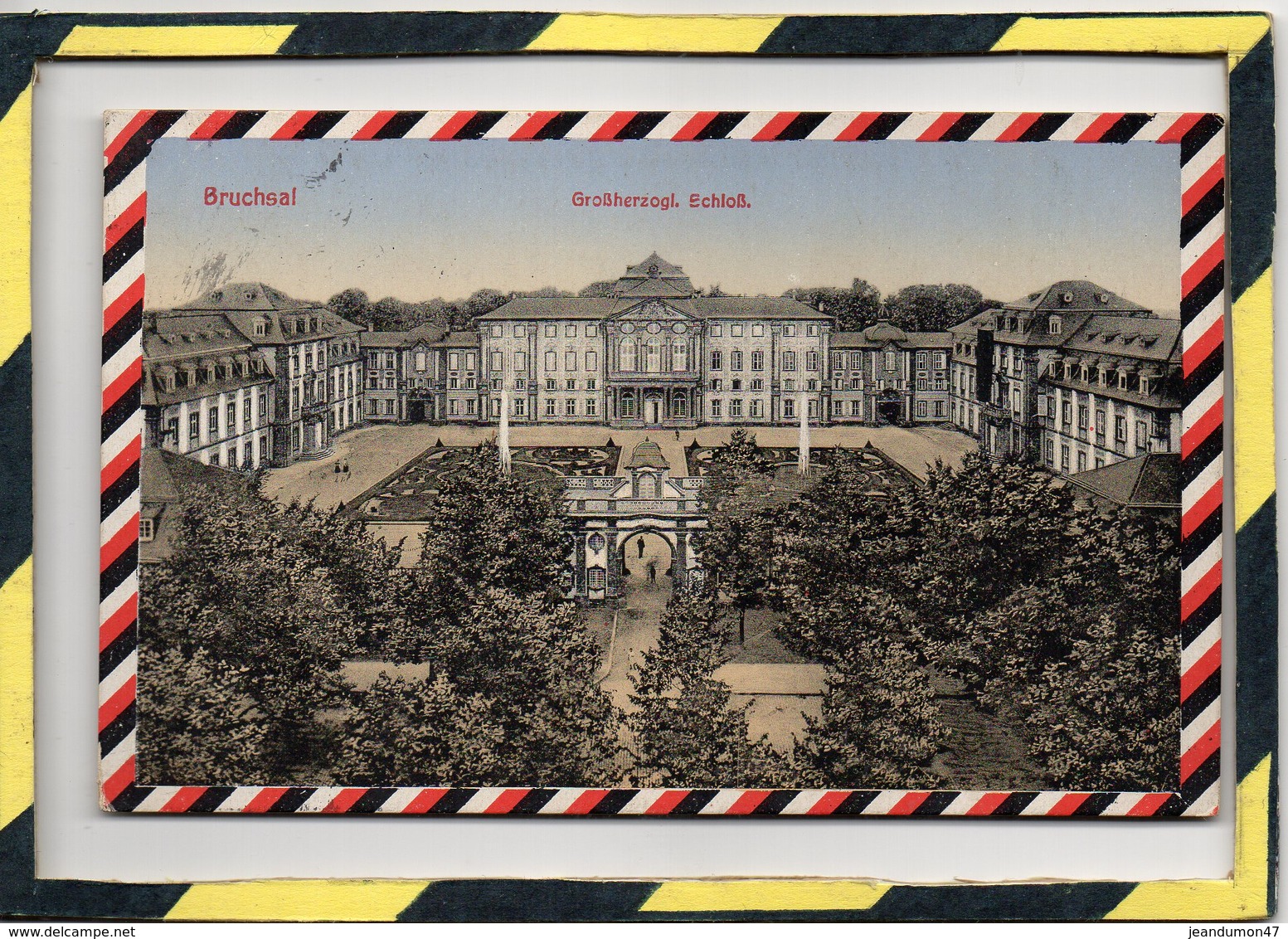 BRUCHSAL . - . GROSSHERZOGL. SCHLOSS ( CARTE EN COULEUR ET BORDEE ) - Bruchsal