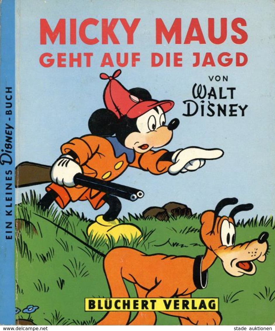 WALT DISNEY - MICKY MAUS GEHT AUF DIE JAGD - Das Kleine Vollbebilderte Disney-Buch V. 1951 I-II - Sonstige & Ohne Zuordnung