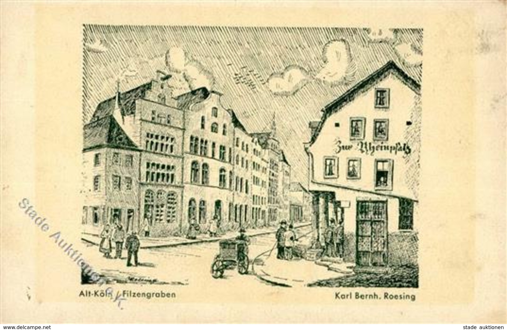 Drehorgel Köln Stadt (5000) Gasthaus Zur Rheinpfalz I-II Orgue De Barbarie - Musique Et Musiciens