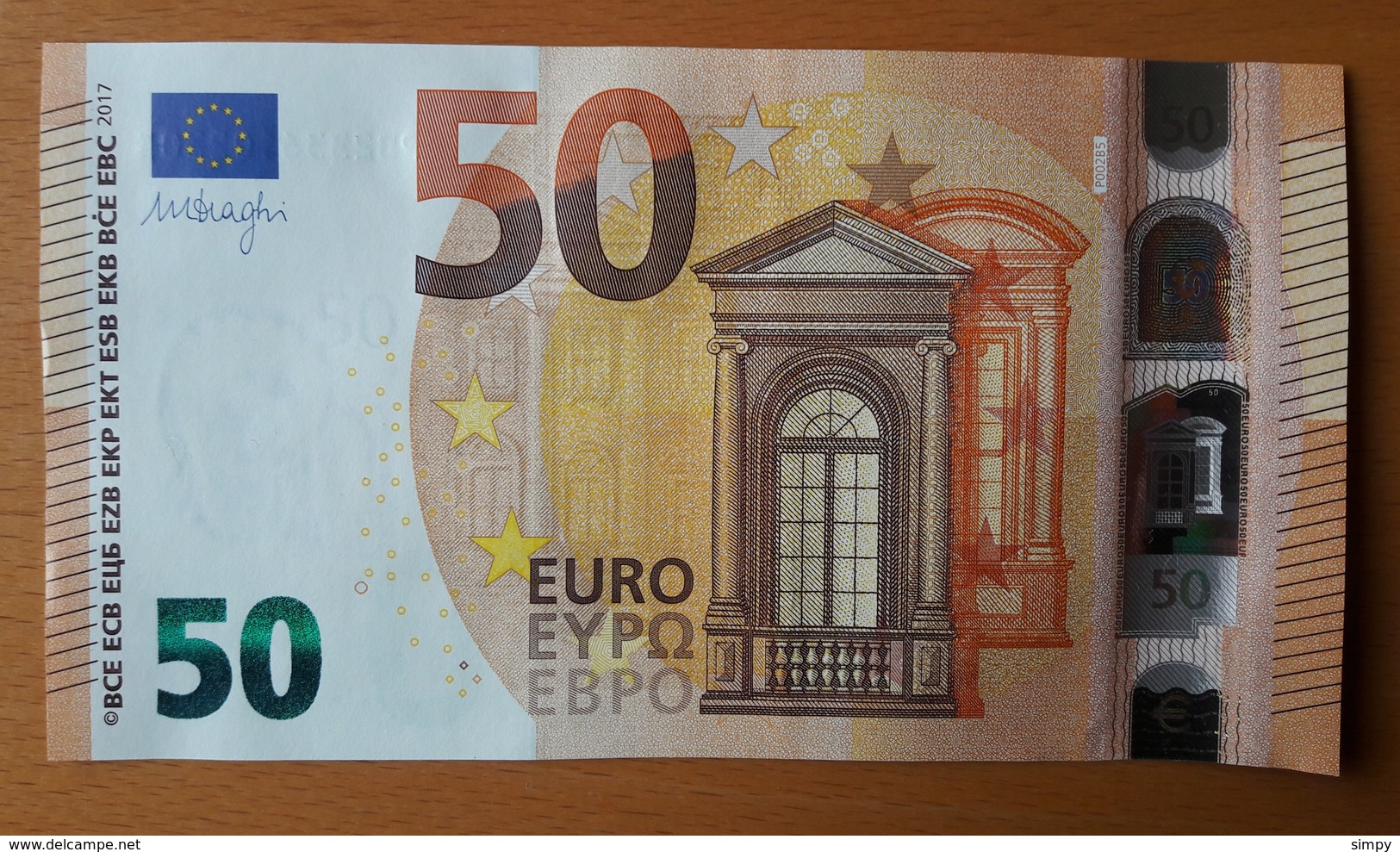 NETHERLANDS 50 Euro 2017  Letter PB UNC/aUNC  P002 B5 Nederland - 50 Euro