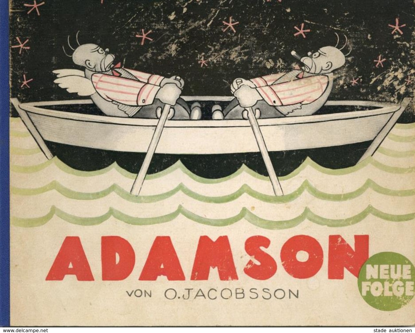 Buch Comic Adamson 60 Bilderserien Jacobsson, O. Ca. 1926 Verlag Dr. Selle-Eysler 64 Seiten II - Altri & Non Classificati