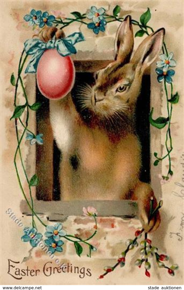 Ostern Hase Prägedruck 1907 I-II Paques - Easter
