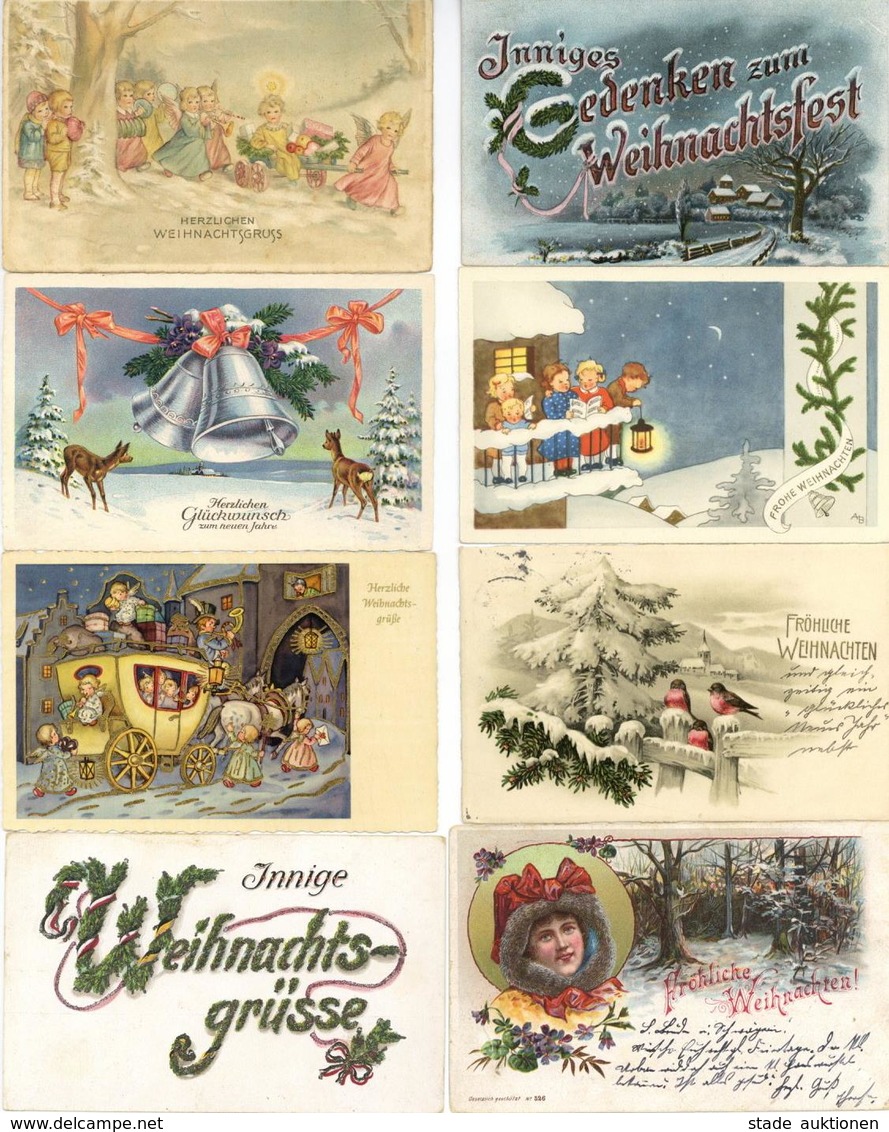 Weihnachten Partie Mit Circa 400 Ansichtskarten 1900 Bis 60'er Jahre Meist Einfache Karten I-II Noel - Autres & Non Classés