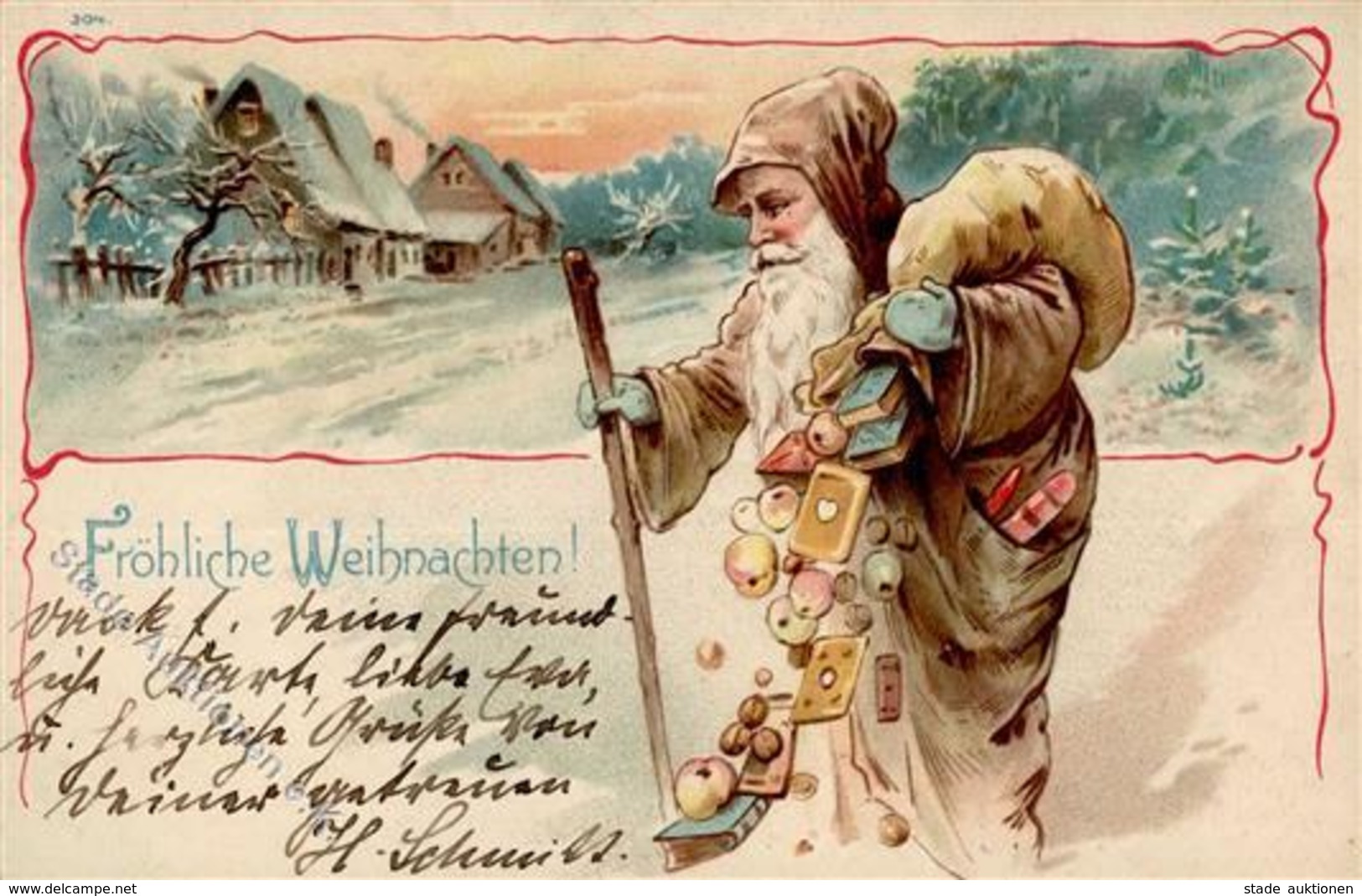 WEIHNACHTSMANN - Frühe Litho 1902 I-II - Santa Claus